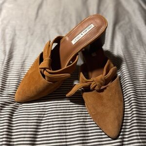 Chelsea & Violet suede mule heel
